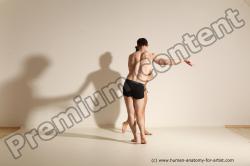 Underwear Woman - Man White Average Short Brown Dancing Dynamic poses Academic